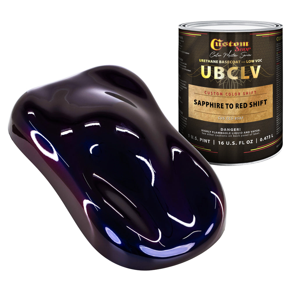 Custom Shop CCS Custom Color Shift Automotive Paint - Sapphire to Red Shifting Effect - Pint