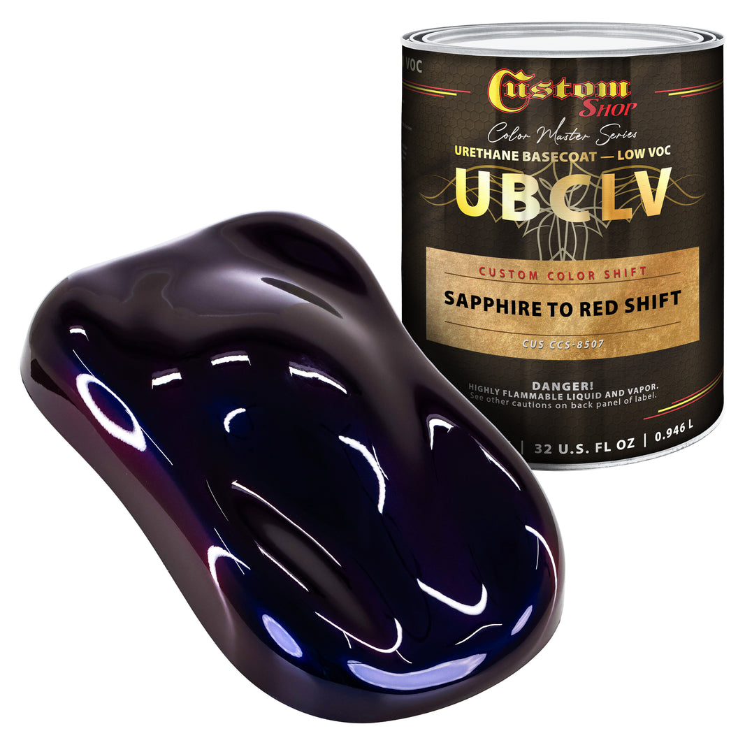 CCS Custom Color Shift Automotive Paint - Sapphire to Red Shifting Effect - Quart