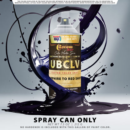 CCS Custom Color Shift Automotive Paint - Sapphire to Red Shifting Effect - Spray Can