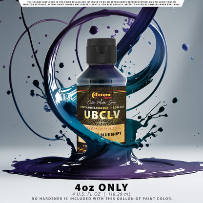 CCS Custom Color Shift Automotive Paint - Green to Blue Shifting Effect - 4-Ounce Bottle