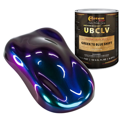 Custom Shop CCS Custom Color Shift Automotive Paint - Green to Blue Shifting Effect - Pint