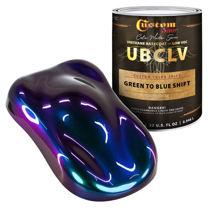 CCS Custom Color Shift Automotive Paint - Green to Blue Shifting Effect - Quart