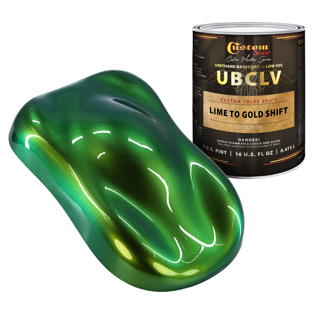 CCS Custom Color Shift Automotive Paint - Lime to Gold Shifting Effect - Pint