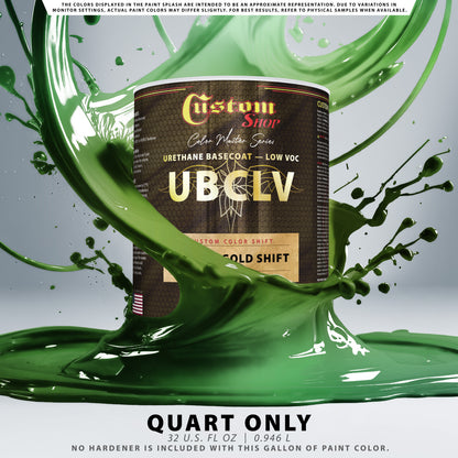 CCS Custom Color Shift Automotive Paint - Lime to Gold Shifting Effect - Quart