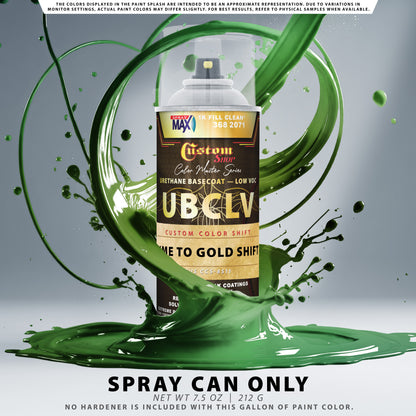 CCS Custom Color Shift Automotive Paint - Lime to Gold Shifting Effect - Spray Can