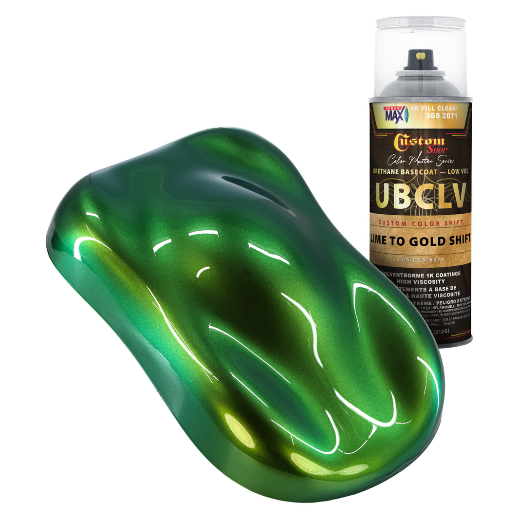 CCS Custom Color Shift Automotive Paint - Lime to Gold Shifting Effect - Spray Can