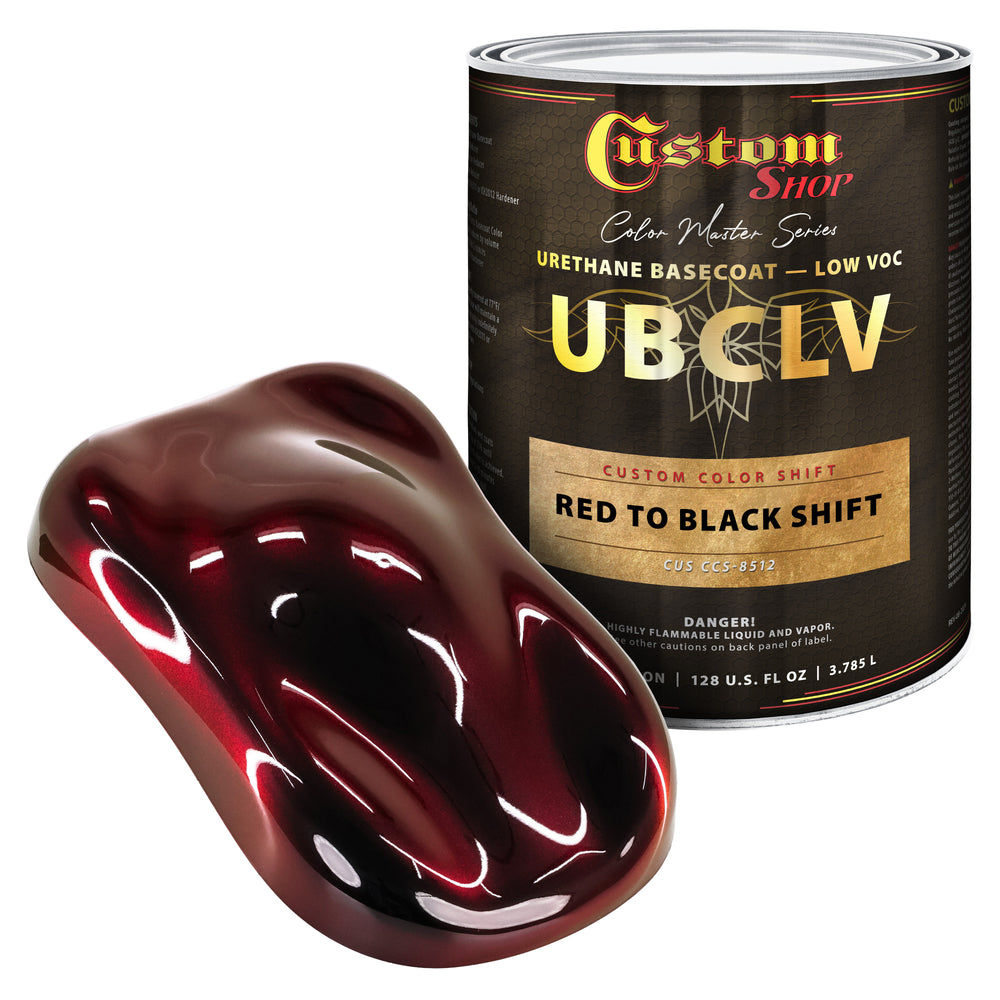 Custom Shop CCS Custom Color Shift Automotive Paint - Red to Black Shifting Effect - Gallon