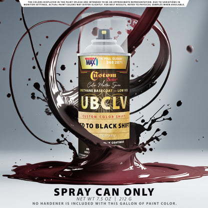 CCS Custom Color Shift Automotive Paint - Red to Black Shifting Effect - Spray Can