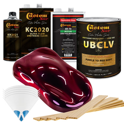 CCS Custom Color Shift Automotive Paint - Purple to Red Shifting Effect - Gallon Ultra Flow Kit