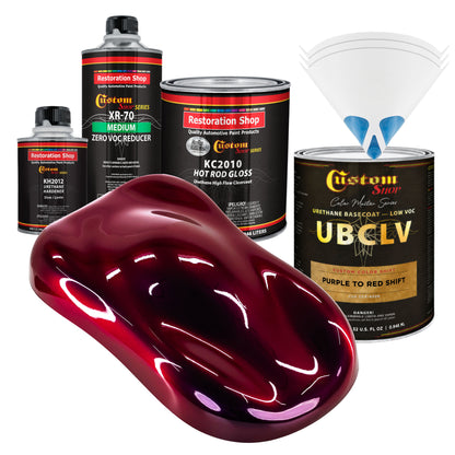 CCS Custom Color Shift Automotive Paint - Purple to Red Shifting Effect - Quart Gloss Kit