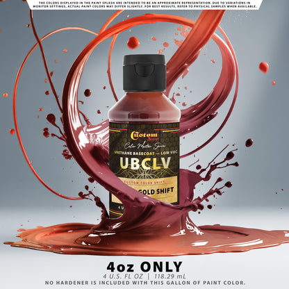 CCS Custom Color Shift Automotive Paint - Red to Gold Shifting Effect - 4-Ounce Bottle