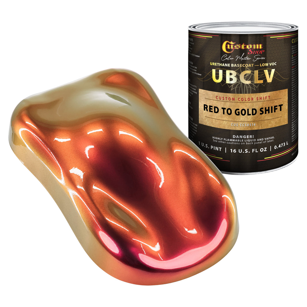 CCS Custom Color Shift Automotive Paint - Red to Gold Shifting Effect - Pint