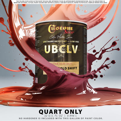 CCS Custom Color Shift Automotive Paint - Red to Gold Shifting Effect - Quart