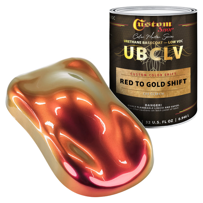 Custom Shop CCS Custom Color Shift Automotive Paint - Red to Gold Shifting Effect - Quart