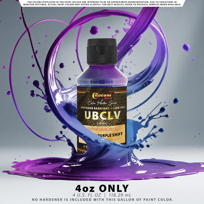 CCS Custom Color Shift Automotive Paint - Cyan to Purple Shifting Effect - 4-Ounce Bottle