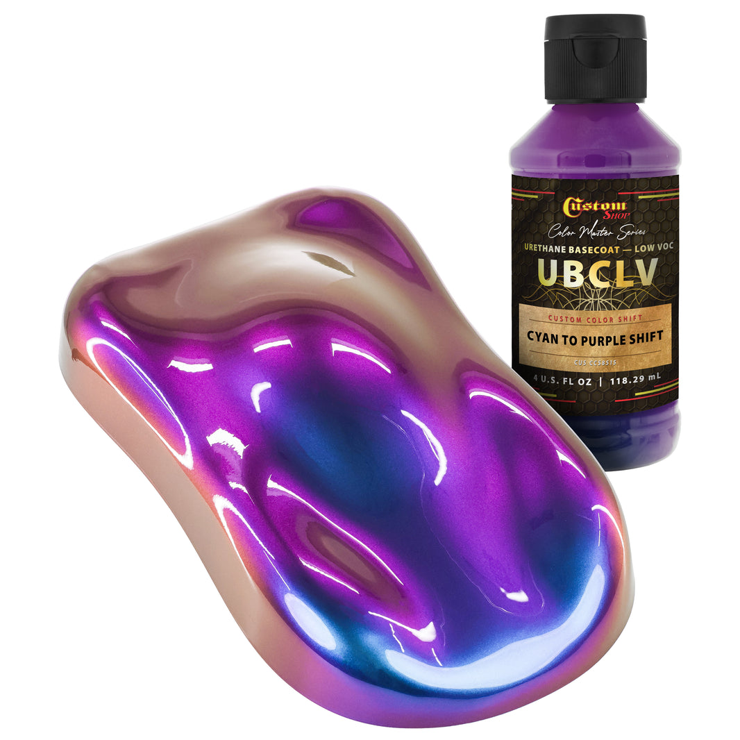 CCS Custom Color Shift Automotive Paint - Cyan to Purple Shifting Effect - 4-Ounce Bottle