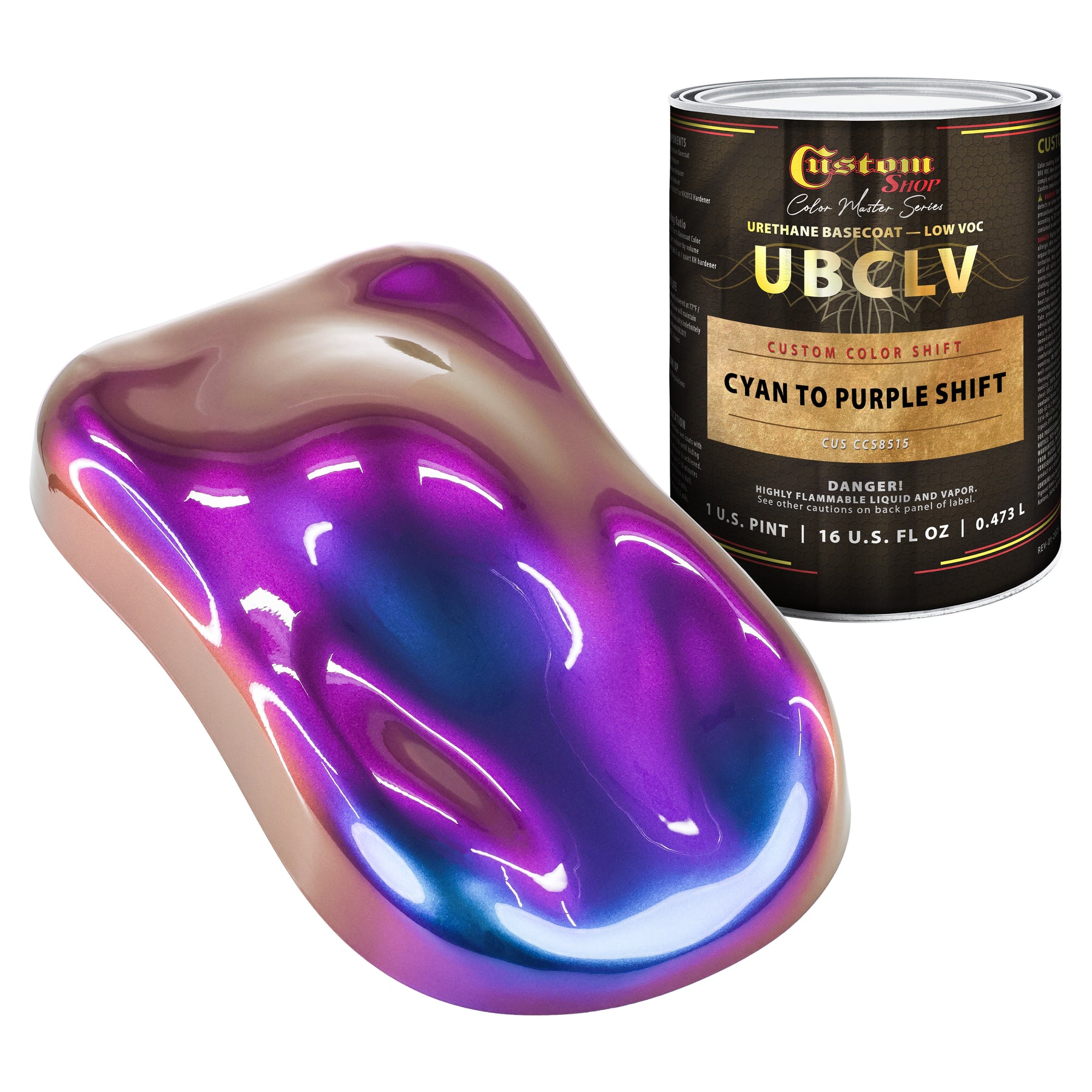 Custom Shop CCS Custom Color Shift Automotive Paint - Cyan to Purple Shifting Effect - Pint