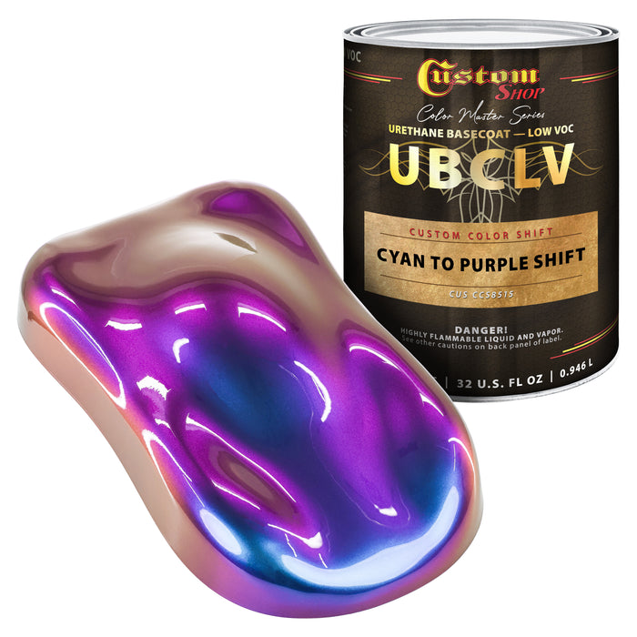 Custom Shop CCS Custom Color Shift Automotive Paint - Cyan to Purple Shifting Effect - Quart