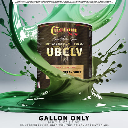 CCS Custom Color Shift Automotive Paint - Silver to Green Shifting Effect - Gallon