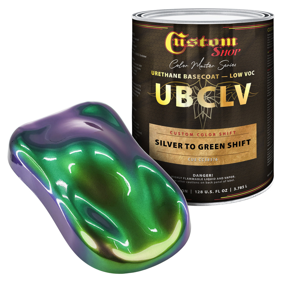 CCS Custom Color Shift Automotive Paint - Silver to Green Shifting Effect - Gallon