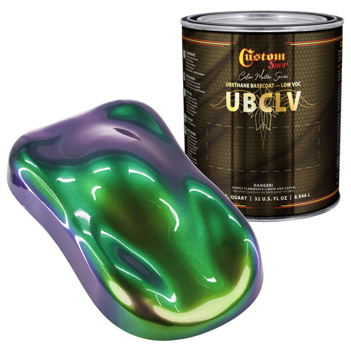 Custom Shop CCS Custom Color Shift Automotive Paint - Silver to Green Shifting Effect - Quart