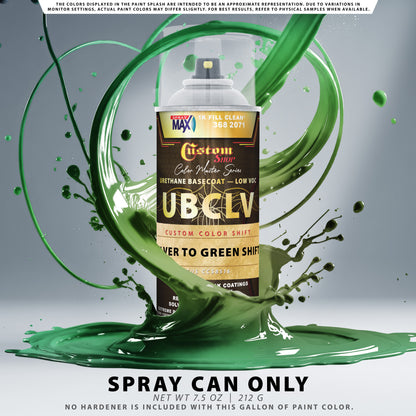 CCS Custom Color Shift Automotive Paint - Silver to Green Shifting Effect - Spray Can