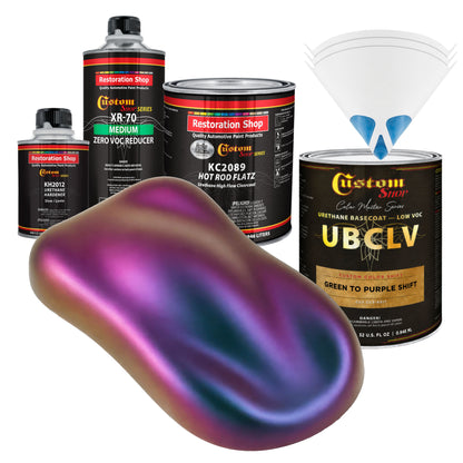 CCS Custom Color Shift Automotive Paint - Green to Purple Shifting Effect - Quart Matte Kit