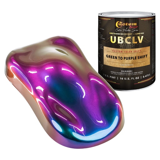 Custom Shop CCS Custom Color Shift Automotive Paint - Green to Purple Shifting Effect - Pint