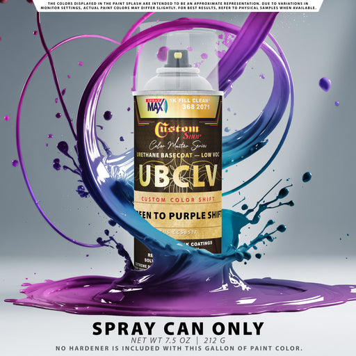 Custom Shop CCS Custom Color Shift Automotive Paint - Green to Purple Shifting Effect - Spray Can