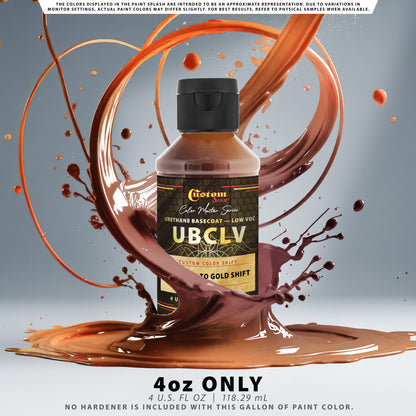 CCS Custom Color Shift Automotive Paint - Magenta to Gold Shifting Effect - 4-Ounce Bottle