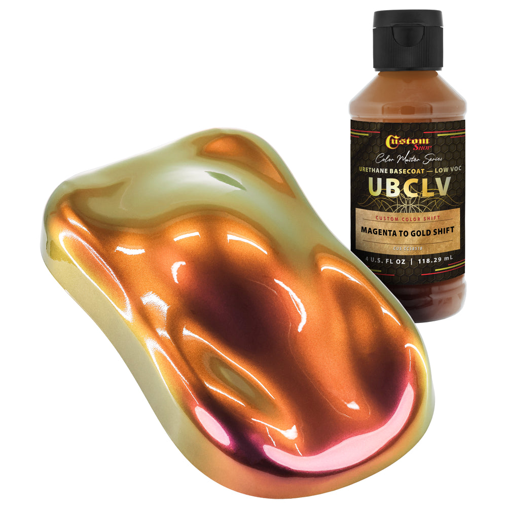 Custom Shop CCS Custom Color Shift Automotive Paint - Magenta to Gold Shifting Effect - 4-Ounce Bottle