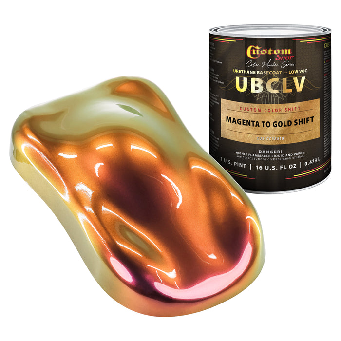 Custom Shop CCS Custom Color Shift Automotive Paint - Magenta to Gold Shifting Effect - Pint