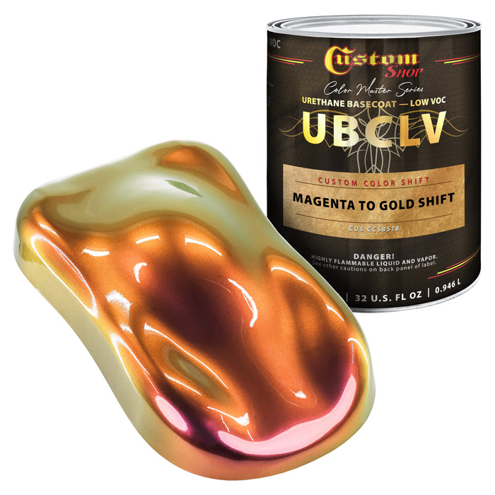 Custom Shop CCS Custom Color Shift Automotive Paint - Magenta to Gold Shifting Effect - Quart