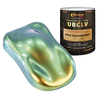 CCS Custom Color Shift Automotive Paint - Gold to Silver Shifting Effect - Pint