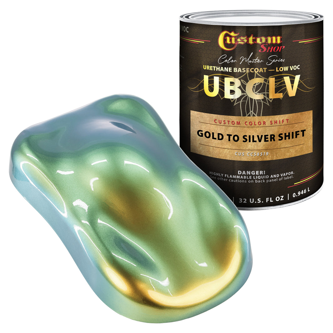 CCS Custom Color Shift Automotive Paint - Gold to Silver Shifting Effect - Quart