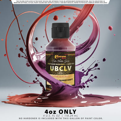 CCS Custom Color Shift Automotive Paint - Purple to Orange Shifting Effect - 4-Ounce Bottle