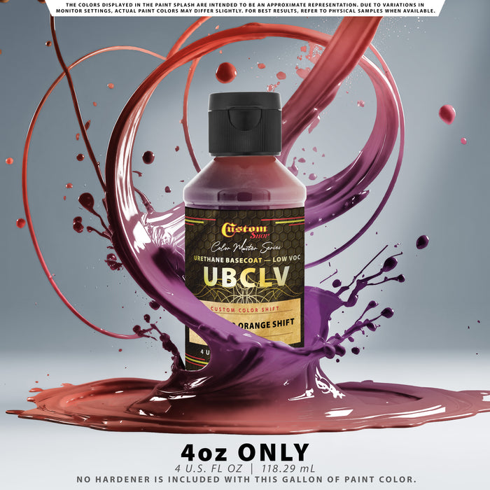 Custom Shop CCS Custom Color Shift Automotive Paint - Purple to Orange Shifting Effect - 4-Ounce Bottle