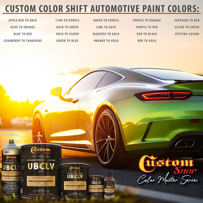 Custom Shop CCS Custom Color Shift Automotive Paint - Purple to Orange Shifting Effect - Quart