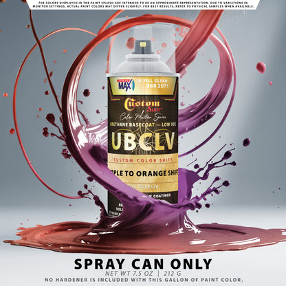 CCS Custom Color Shift Automotive Paint - Purple to Orange Shifting Effect - Spray Can