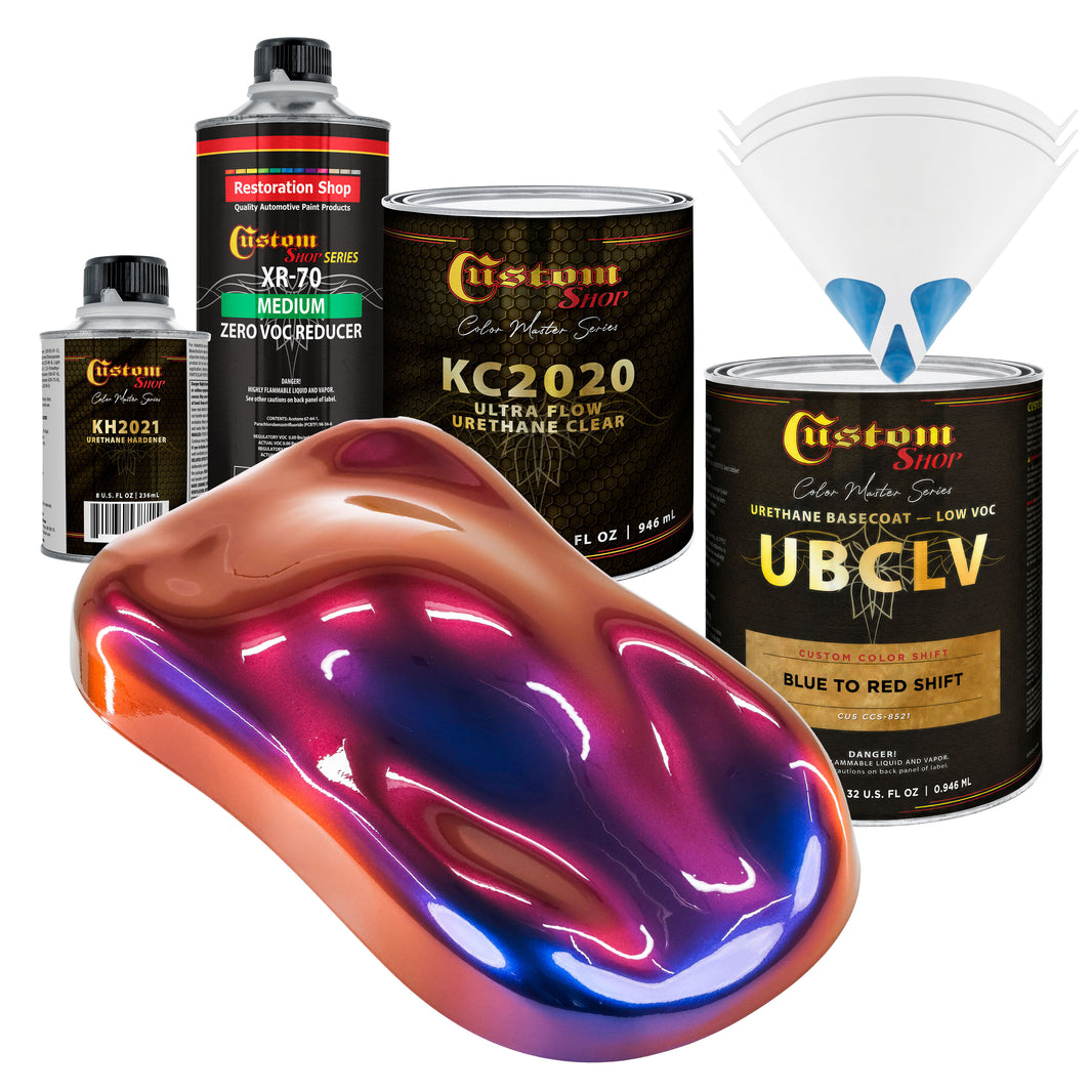 CCS Custom Color Shift Automotive Paint - Blue to Red Shifting Effect - Quart Ultra Flow Kit