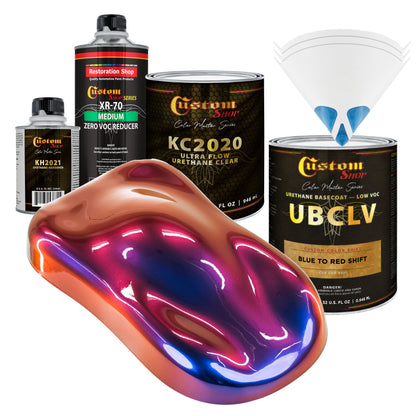 CCS Custom Color Shift Automotive Paint - Blue to Red Shifting Effect - Quart Ultra Flow Kit