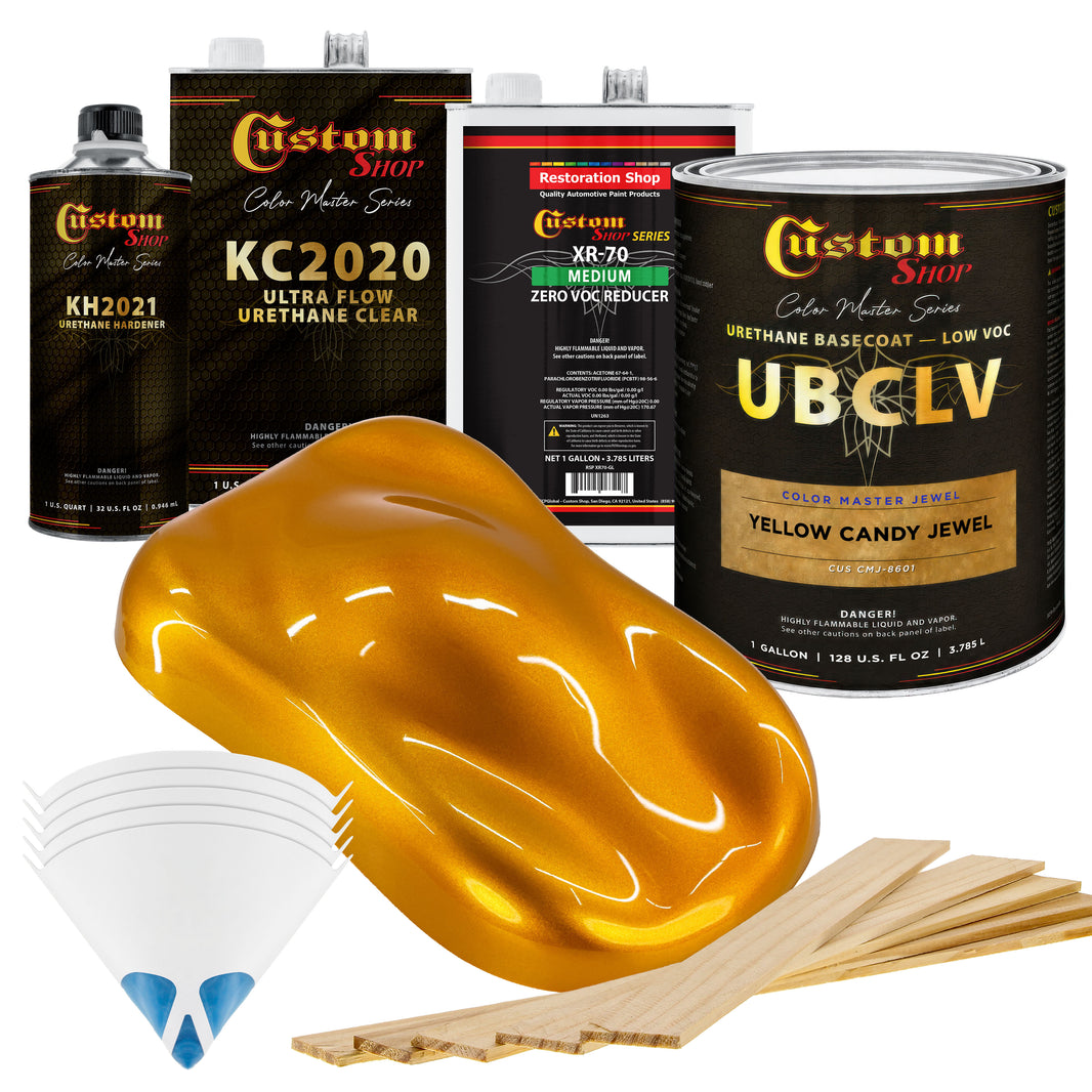 CMJ Color Master Jewel - Yellow Candy Jewel- Gallon Ultra Flow Kit
