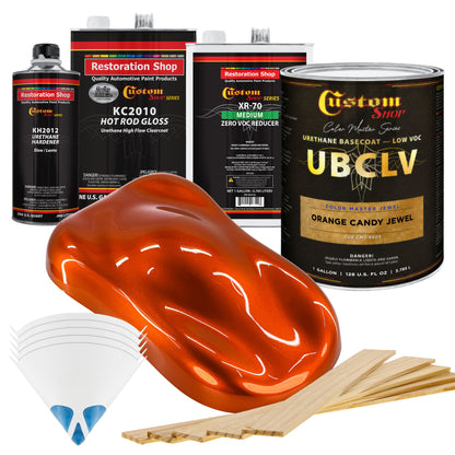 CMJ Color Master Jewel - Orange Candy Jewel- Gallon Gloss Kit
