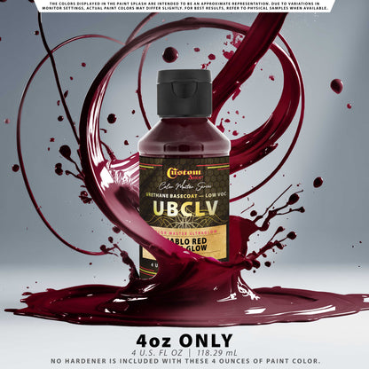 CMU Color Master Ultraglow - Diablo Red Ultra Glow - 4-Ounce Ready to Spray Bottle