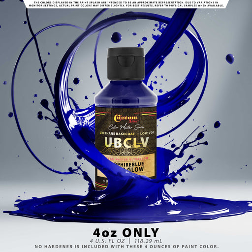 Custom Shop CMU Color Master Ultraglow - Sapphire Blue Ultra Glow - 4-Ounce Ready to Spray Bottle