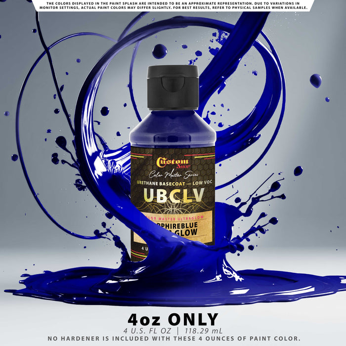 Custom Shop CMU Color Master Ultraglow - Sapphire Blue Ultra Glow - 4-Ounce Ready to Spray Bottle