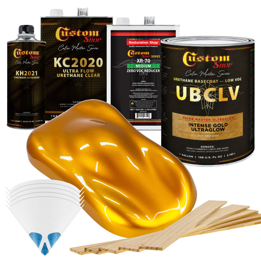 CMU Color Master Ultraglow - Intense Gold Ultra Glow- Gallon Ultra Flow Kit