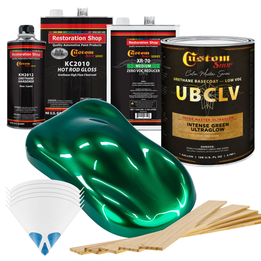 CMU Color Master Ultraglow - Intense Green Ultra Glow- Gallon Gloss Kit