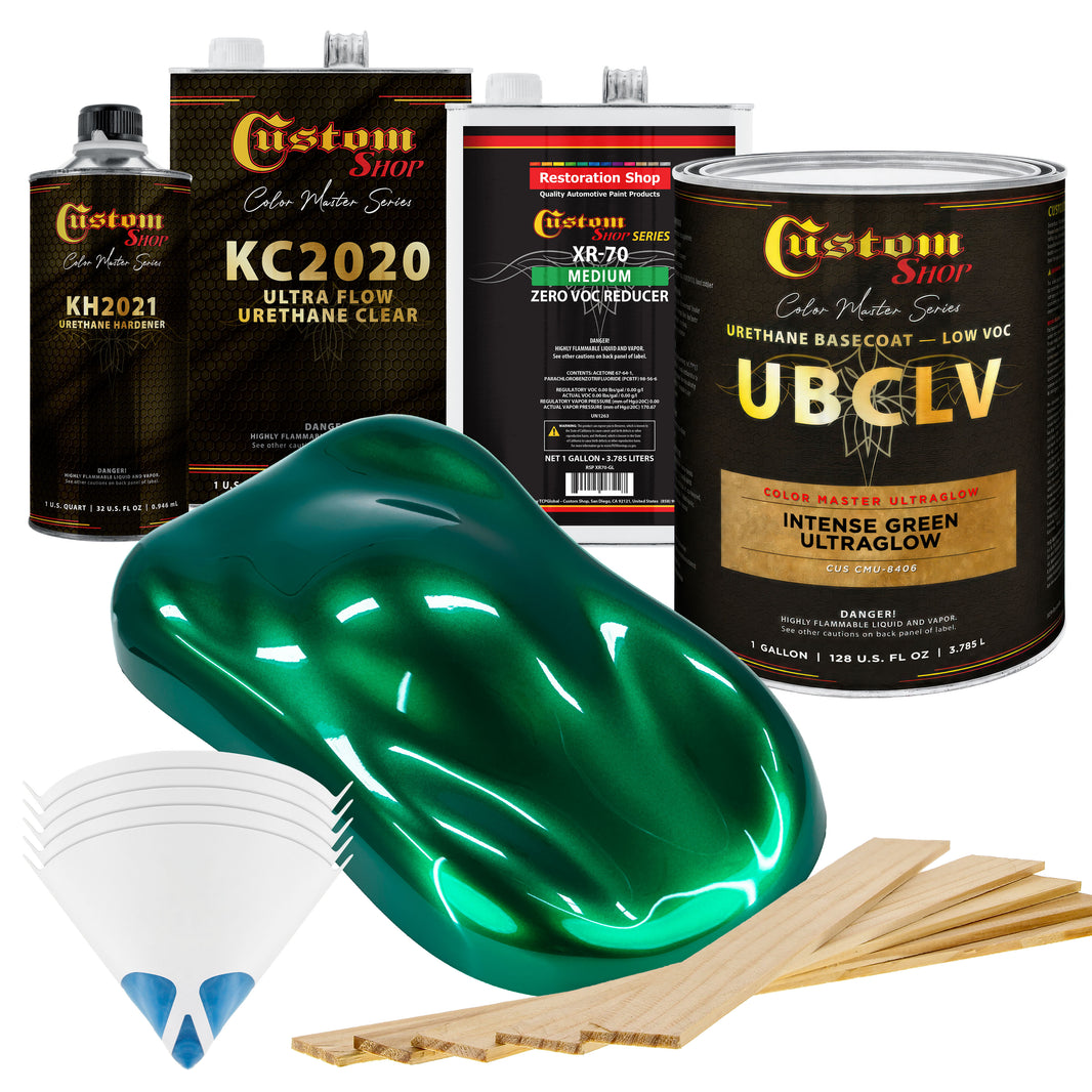 CMU Color Master Ultraglow - Intense Green Ultra Glow- Gallon Ultra Flow Kit