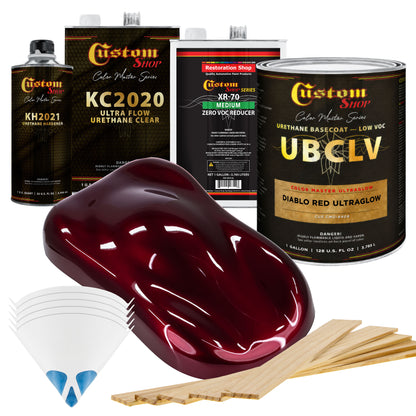 CMU Color Master Ultraglow - Diablo Red Ultra Glow- Gallon Ultra Flow Kit